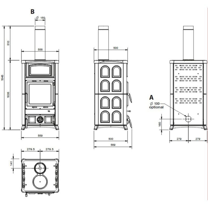 Kaminofen La Nordica Concita 16 - 11,8 kW