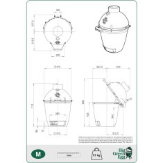 Keramikgrill Big Green Egg - Medium Set