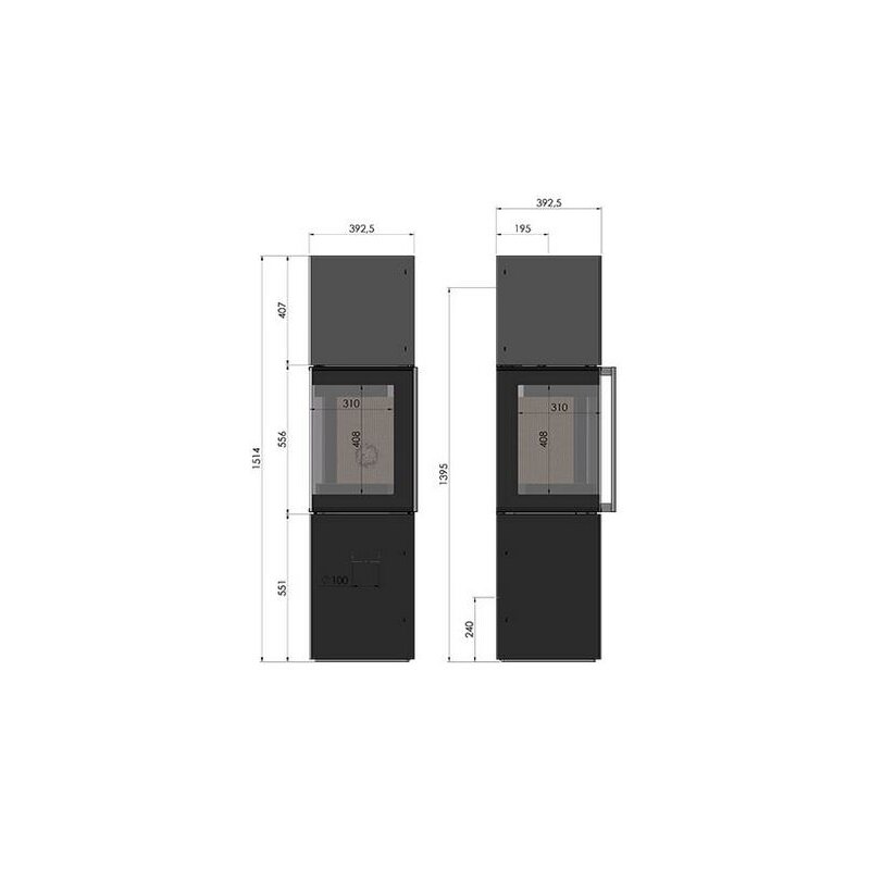 Kaminofen Morsoe 4340 - Eck - 4,7 kW - AUSSTELLUNGSSTÜCK