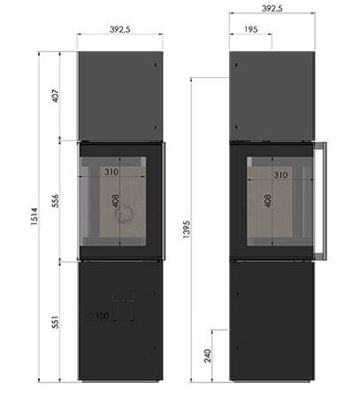 Kaminofen Morsoe 4340 - Eck - 4,7 kW - AUSSTELLUNGSSTÜCK
