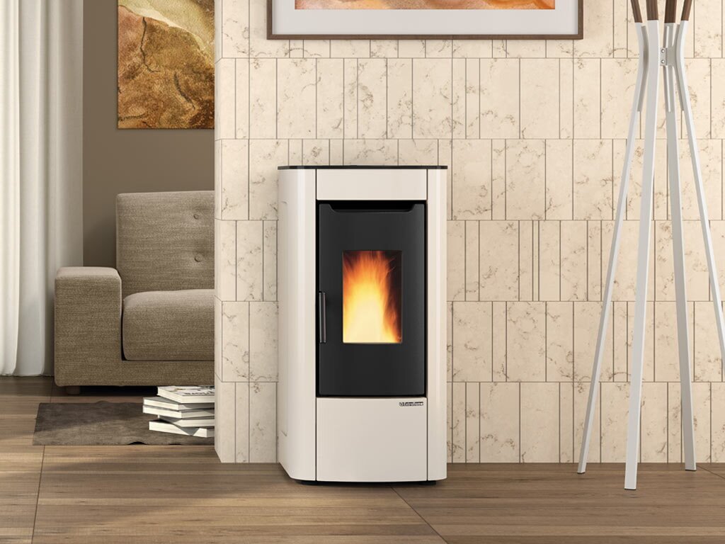 Pelletofen La Nordica Extraflame Prestige Line - Sabry  - 7 kW - Elfenbein - AUSSTELLUNGSSTÜCK