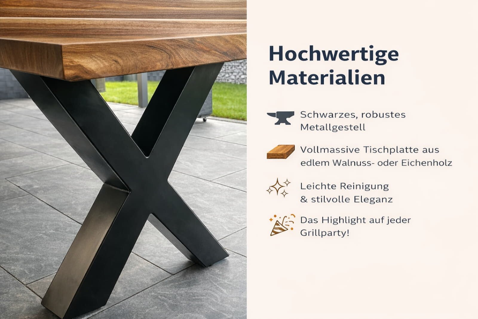 Mesa Dos Grilltisch - Eiche