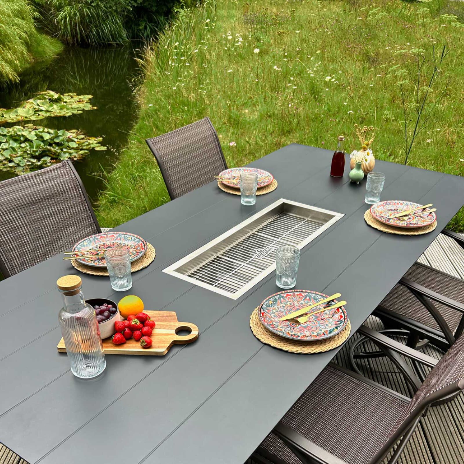 Mesa Dos Grilltisch - Aluminium Anthrazit