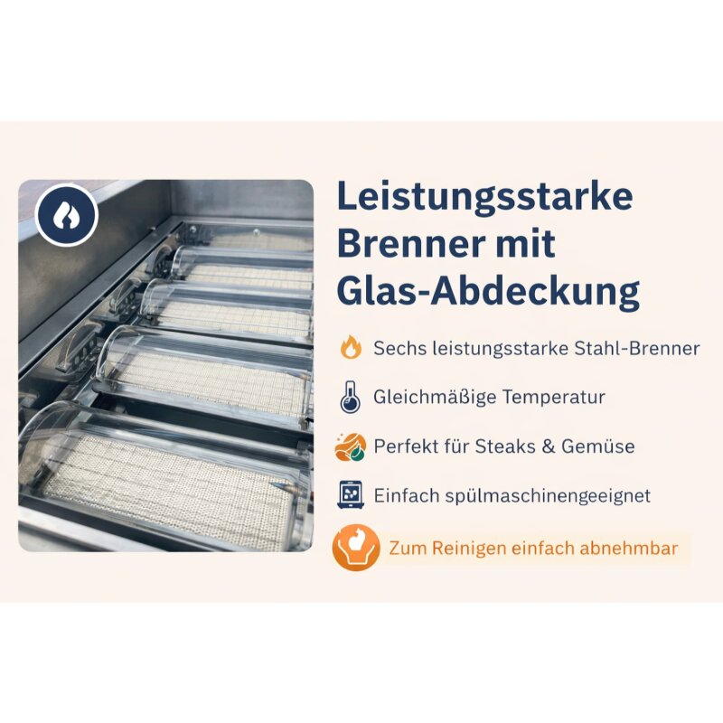 Mesa Dos Grilltisch - Aluminium Holz- Optik, Eiche