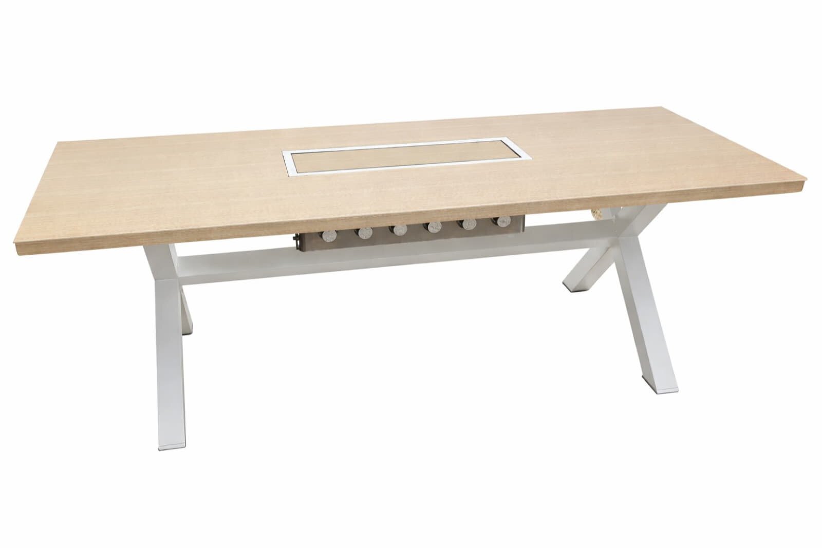 Mesa Dos Grilltisch - Aluminium Holz- Optik, Eiche