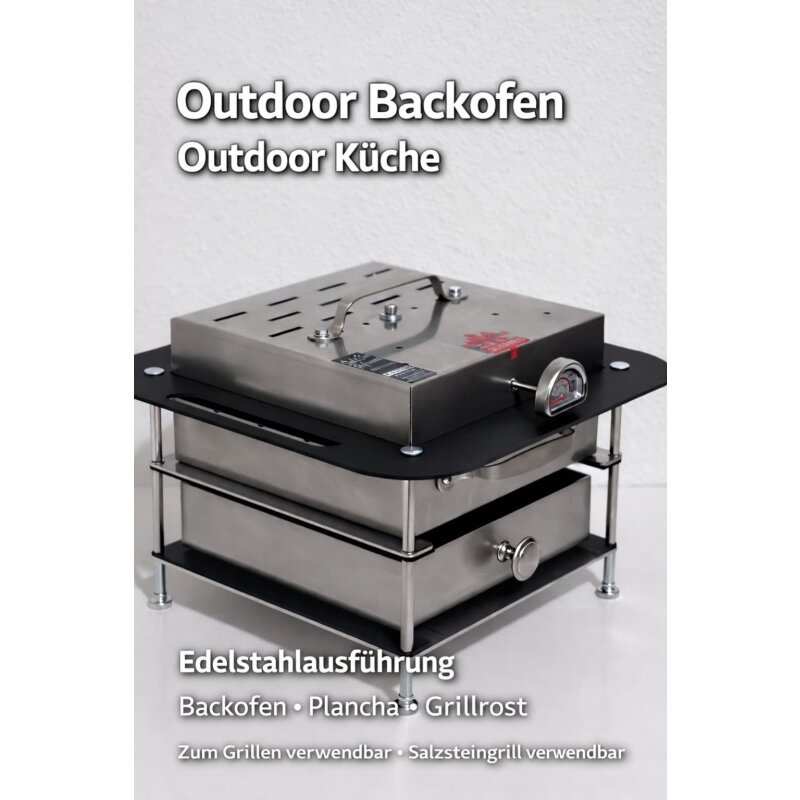 Slateex Backofen Prestige Line, Schwarz
