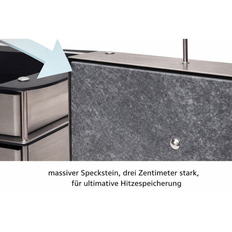 Slateex Backofen Prestige Line, Schwarz