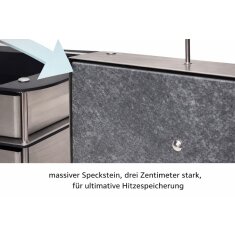 Slateex Backofen Prestige Line, Schwarz