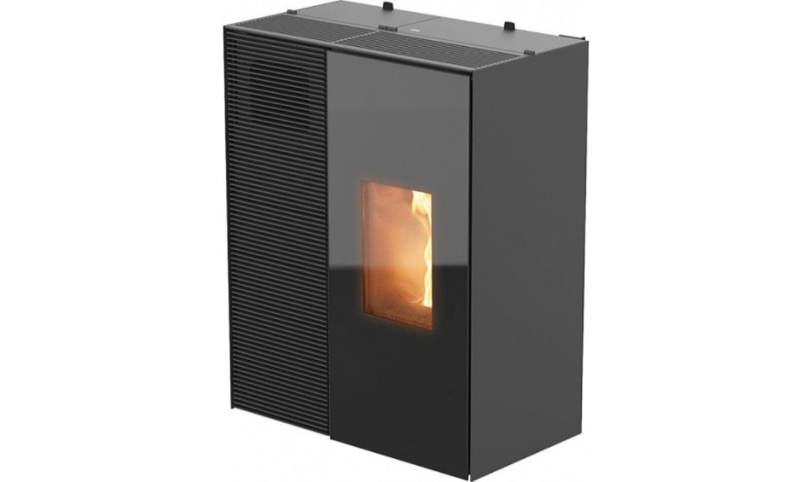 Pelletofen MCZ Eiko 365 R (Anschluss hinten) mit Kühlfunktion - 6 kW, Schwarz