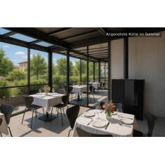 Pelletofen MCZ Eiko 365 Up (Anschluss oben) mit K&uuml;hlfunktion - 6 kW, Schwarz