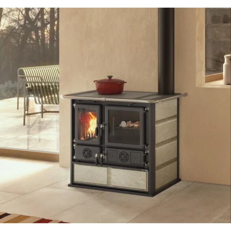 Küchenherd La Nordica Rosa 16 Petra - 8,8 kW - Naturstein