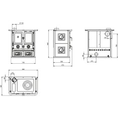 K&uuml;chenherd La Nordica Rosetta Sinistra 16 Ceramica - 7,9 kW