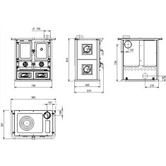K&uuml;chenherd La Nordica Rosetta 16 Ceramica - 7,9 kW