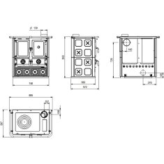 K&uuml;chenherd La Nordica Rosetta 16 Maiolica - 7,9 kW