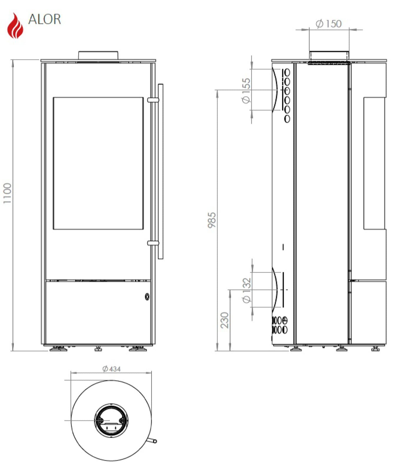 Kaminofen Olsberg Alor Compact - 6 kW