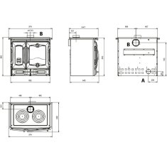 K&uuml;chenherd La Nordica Suprema 16 - 9 kW - Schwarz