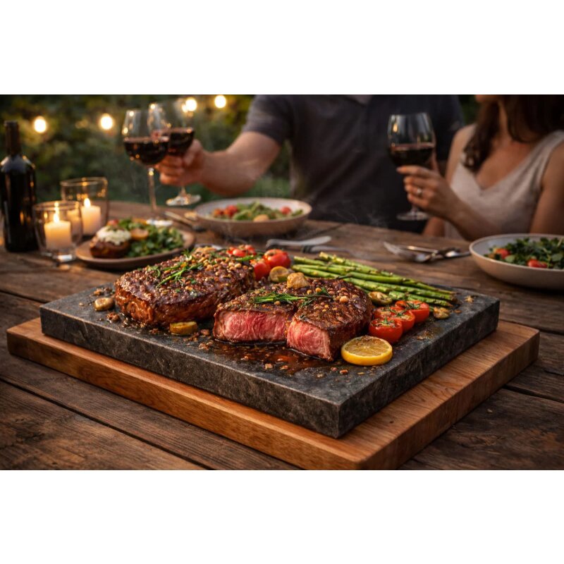 Slateex Speckstein Grillplatte 30 x 20 x 3cm