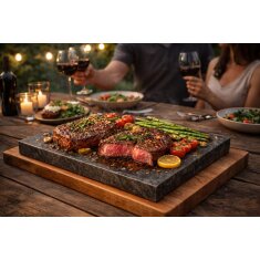 Slateex Speckstein Grillplatte 30 x 20 x 3cm