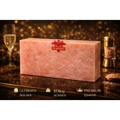 Slateex XXL massive Grillplatte aus Salzstein 40 x 20 x 5cm