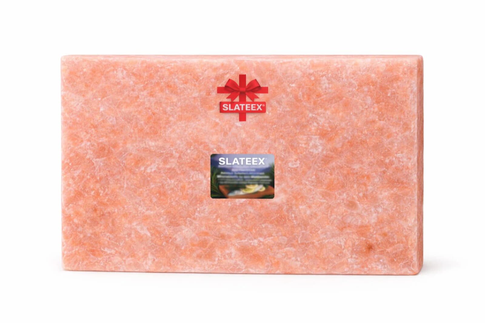 Slateex XXL massive Grillplatte aus Salzstein 40 x 20 x 5cm