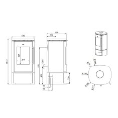 Kaminofen Gussofen Morsoe 8843 - 6,3 kW