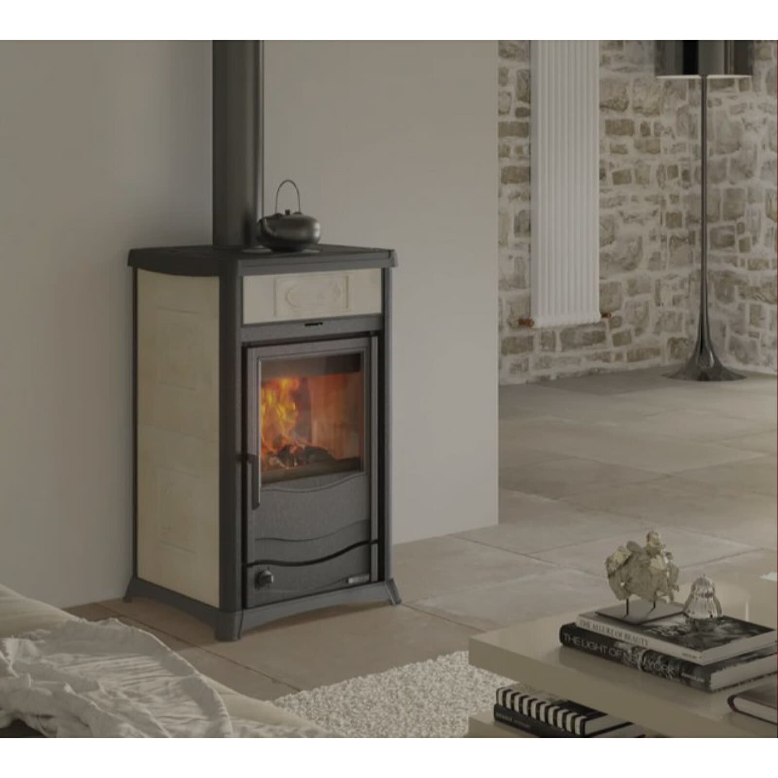 Kaminofen wassergeführt La Nordica TermoRossella Plus DSA 16 Ceramica - 11,1 kW