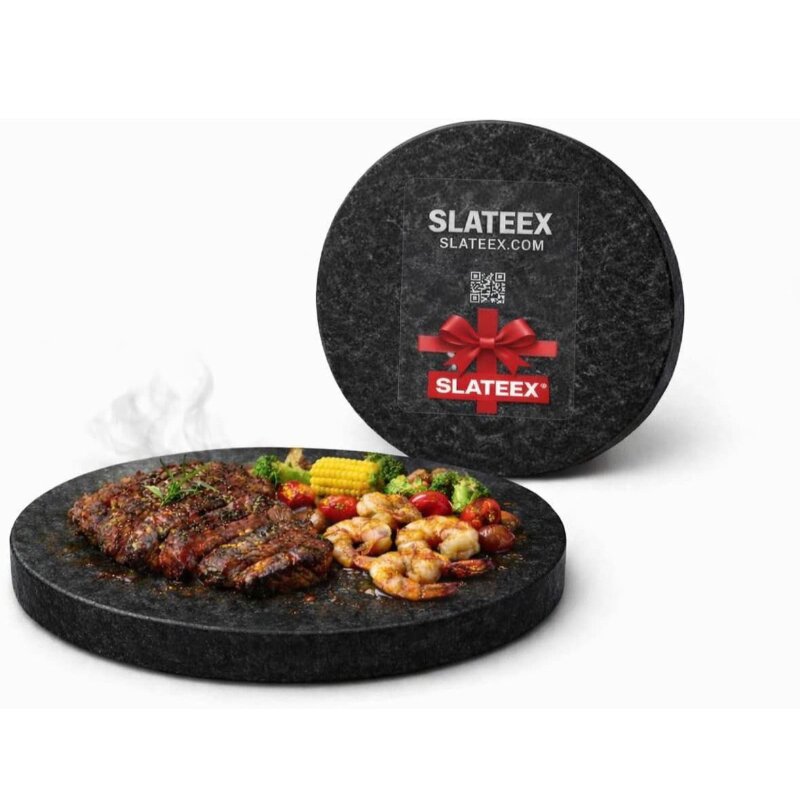 Slateex Rundstein aus Speckstein Ø 20 x 3cm