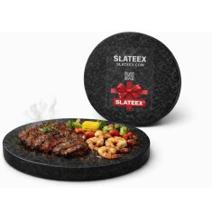 Slateex Rundstein aus Speckstein Ø 20 x 3cm