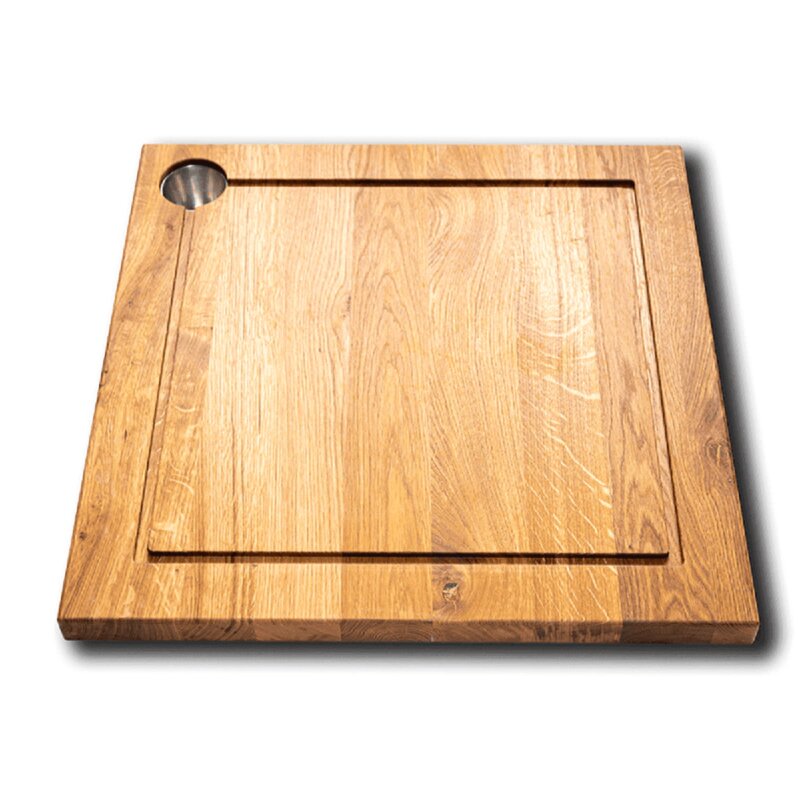 Big Green Egg Schneidebrett mit Saftrinne & Tropfschale für Modulare