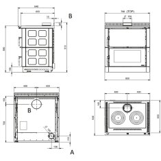 K&uuml;chenherd La Nordica Verona XXL 16 Maiolica - 7,1 kW
