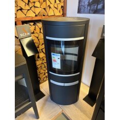 Kaminofen SCAN 68-14 mit langen Stahlseiten, Griffe und...