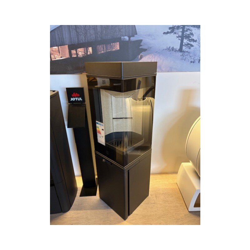 Kaminofen SCAN 80-2 - Sockel mit Tür - 6 kW - Schwarz - AUSSTELLUNGSSTÜCK