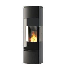 Kaminofen Jydepejsen Bella high mit Seitenfenster - 5 kW - Schwarz - AUSSTELLUNGSST&Uuml;CK