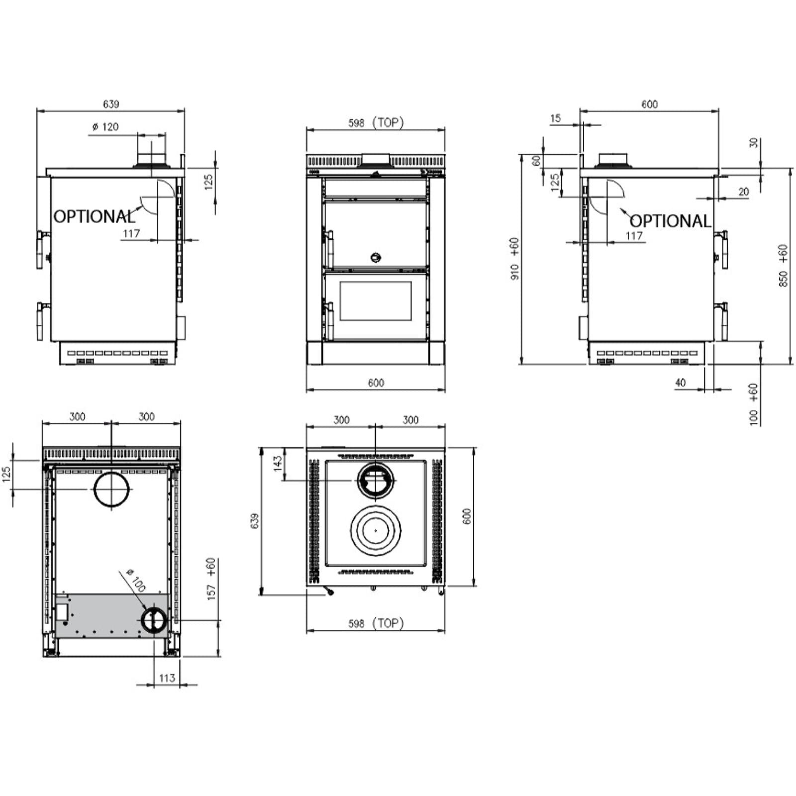 Küchenherd La Nordica Vicenza 16 - 6 kW