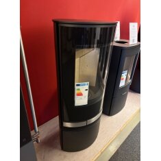 Kaminofen Jydepejsen Elegance Classic - 7 kW - Schwarz, Griffe Edelstahl - AUSSTELLUNGSSTÜCK