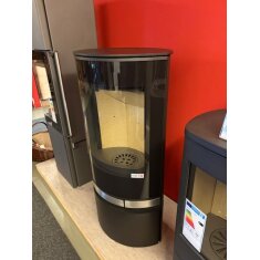 Kaminofen Jydepejsen Elegance Classic - 7 kW - Schwarz, Griffe Edelstahl - AUSSTELLUNGSSTÜCK