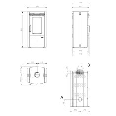 Kaminofen La Nordica Ester BII - Naturstein - 7,5 kW - AUSSTELLUNGSSTÜCK