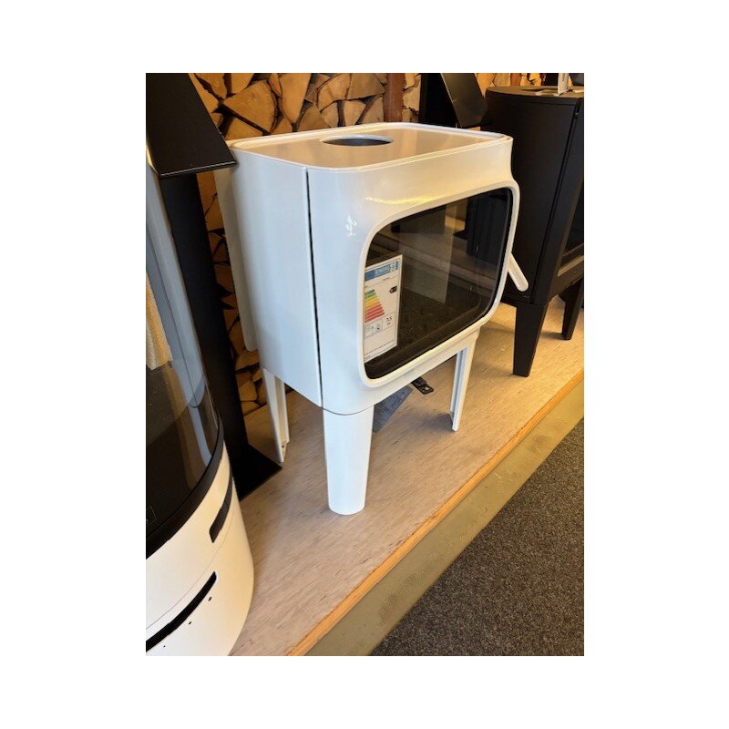 Kaminofen Gussofen Jotul F 305 LL (mit langen Beinen) - 7 KW - weiße Emaille (WHE) - AUSSTELLUNGSSTÜCK