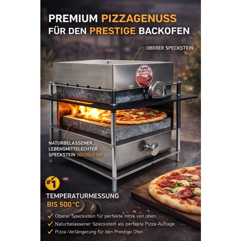 Slateex Pizzasteinofen - Erweiterungsmodul für Prestige