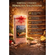 Slateex XL Himalaya Salzstein 20 x 10 x 5cm