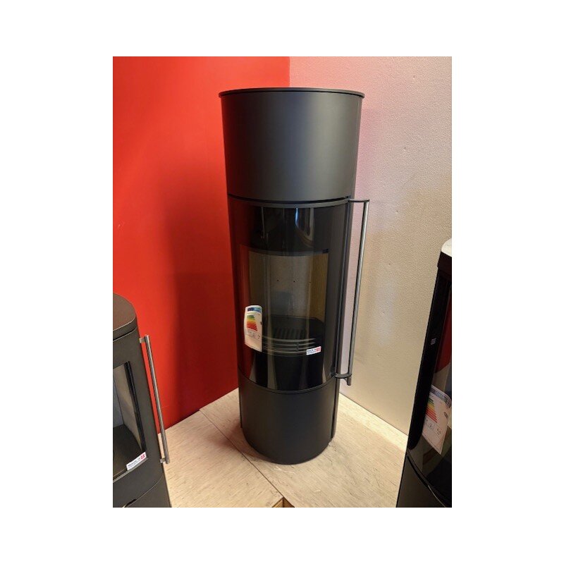 Kaminofen Jydepejsen Omega High - 7 kW - mit Soft- Close - Schwarz - AUSSTELLUNGSSTÜCK