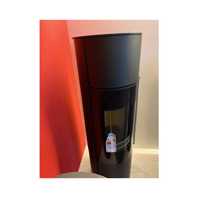 Kaminofen Jydepejsen Omega High - 7 kW - mit Soft- Close - Schwarz - AUSSTELLUNGSSTÜCK