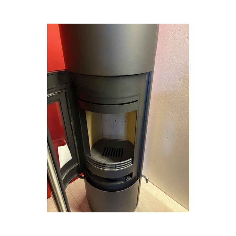 Kaminofen Jydepejsen Omega High - 7 kW - mit Soft- Close - Schwarz - AUSSTELLUNGSSTÜCK