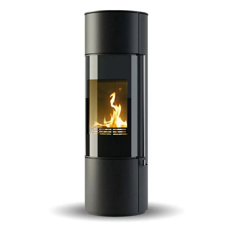 Kaminofen Jydepejsen Omega High - 7 kW - mit Soft- Close - Schwarz - AUSSTELLUNGSSTÜCK