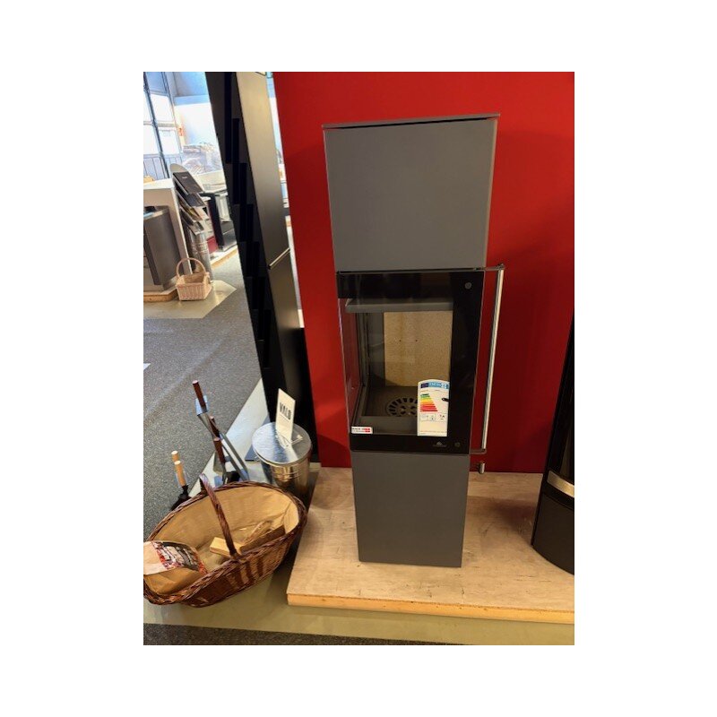 Kaminofen Jydepejsen Panorama 1500 - 7,4 kW - Grau - AUSSTELLUNGSSTÜCK