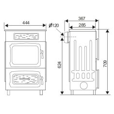Kaminofen Wamsler Werkstattofen WO 109-6 A - 6 kW