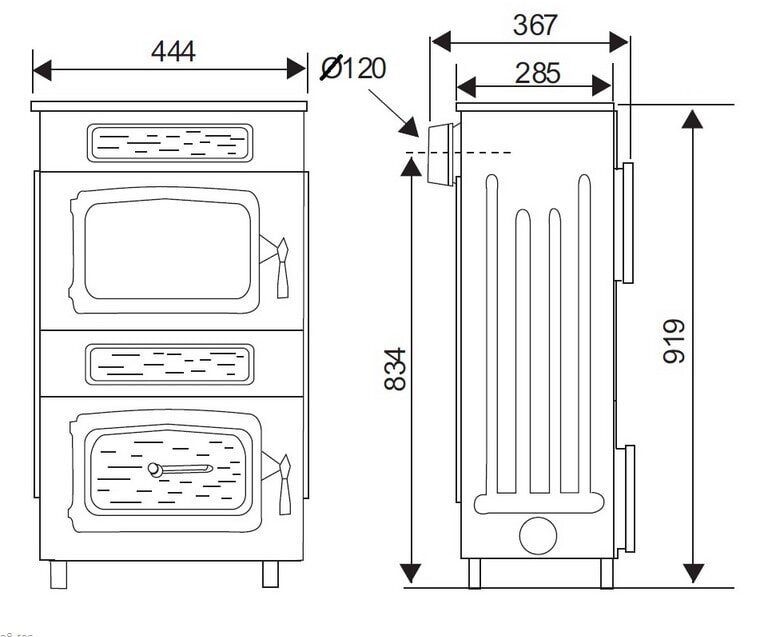 Kaminofen Wamsler Werkstattofen WO 109-8 - 8 kW