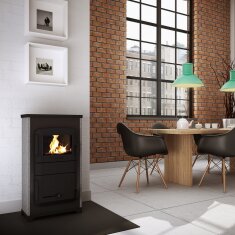 Kaminofen Wamsler RH-8F A/D mit Automatik / Dauerbrand - 8 kW - Naturstein