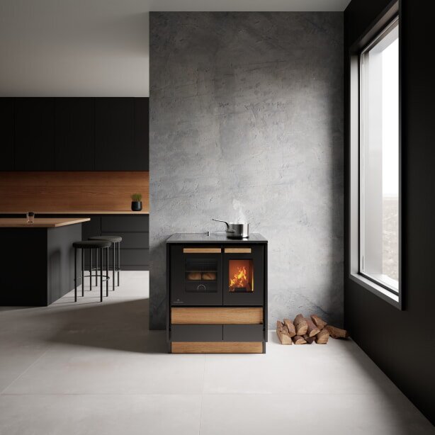 Pellet- Küchenherd Lohberger Dachstein - Alpin - 6 kW