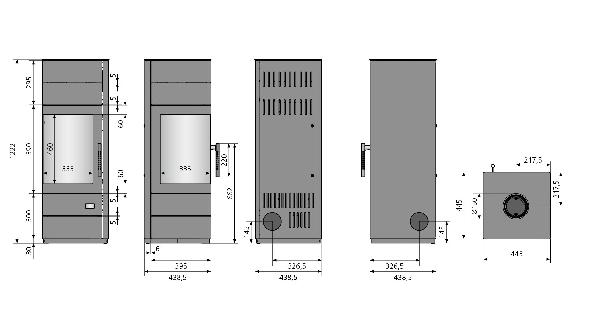 Kaminofen Oranier Mondego (W+) - 7 kW - AUSSTELLUNGSSTÜCK